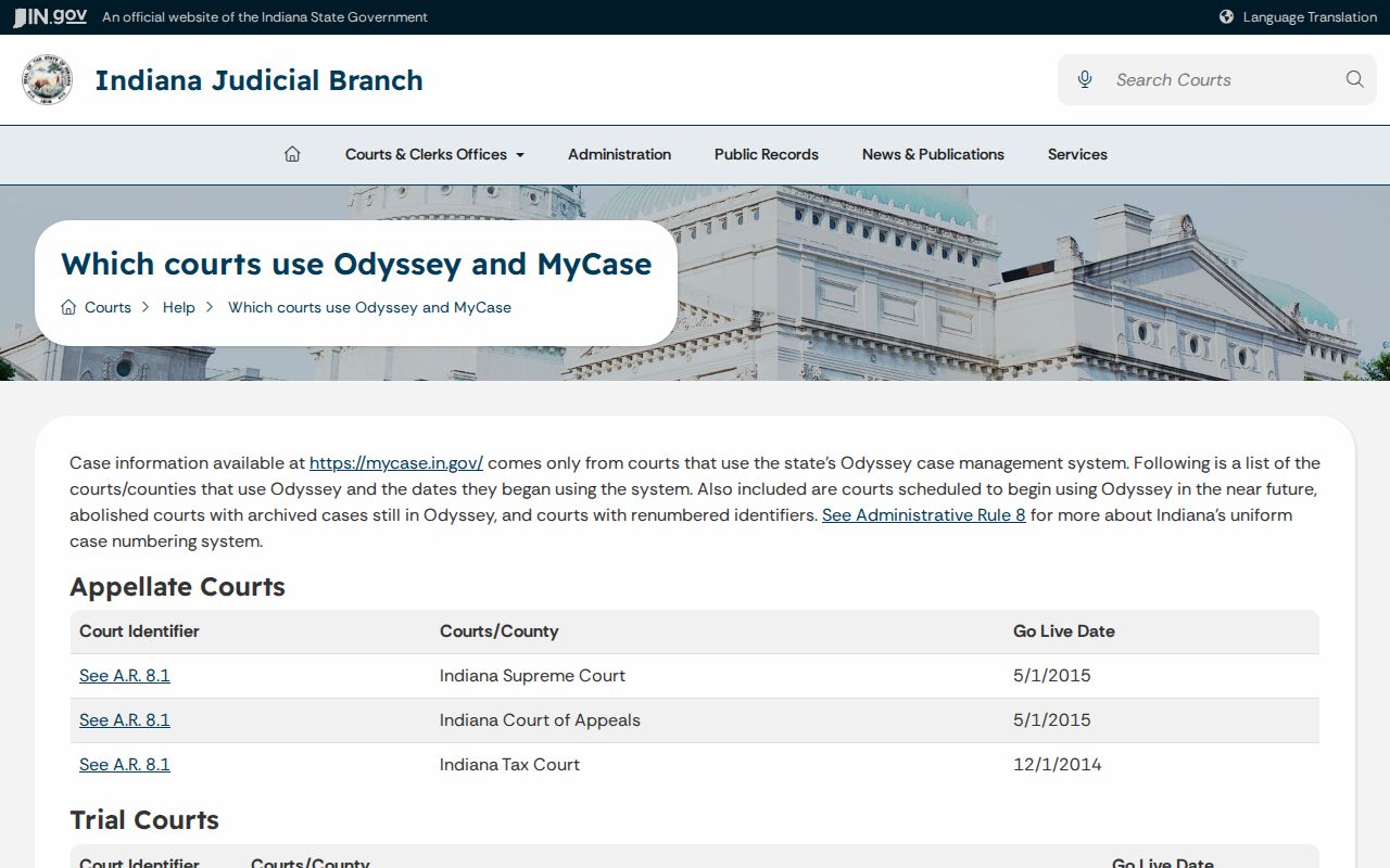 Lawrence County Odyssey identifiers and system date