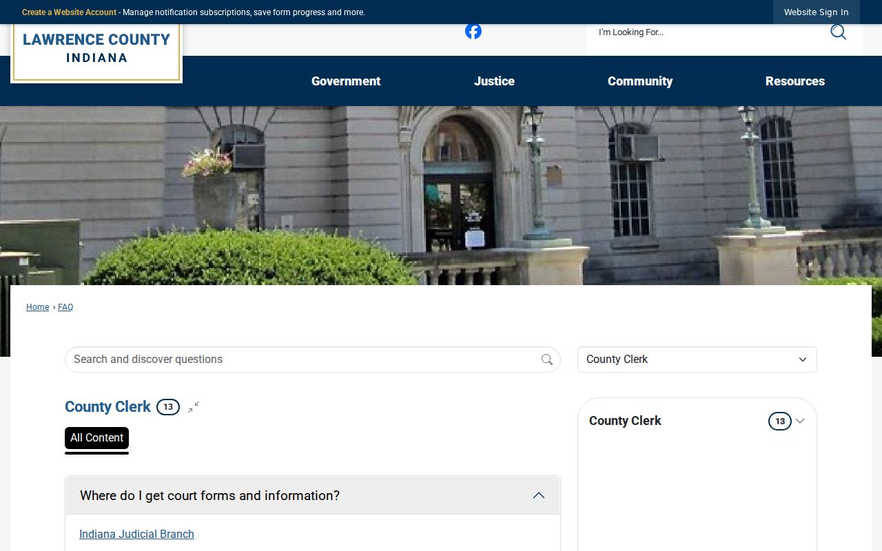 Lawrence County public file identification and payment FAQ