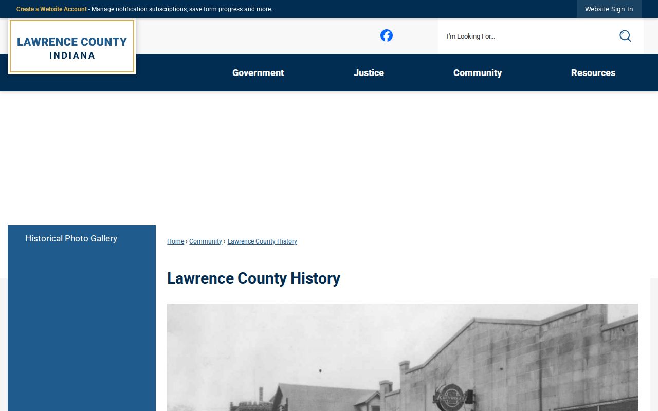 Lawrence County court docket county-seat and limestone history